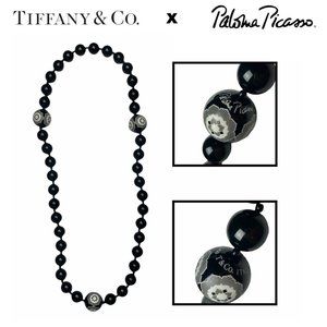 Tiffany & Co. Paloma‎ Picasso Resin Bead Marrakesh Zellige Flower Necklace